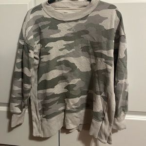 Oversized Camo Sweater